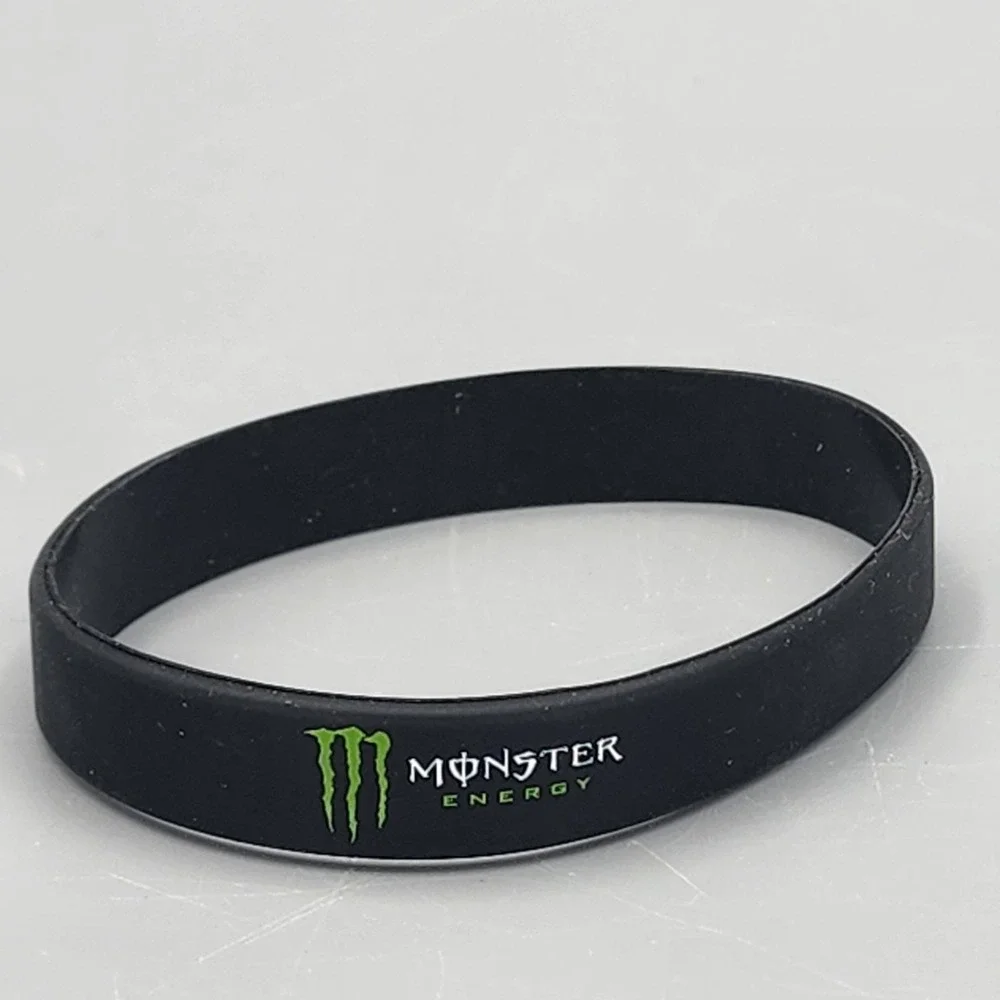Monster Energy Official Collectible - Wristband Silicone Rubber Band Wrist Black